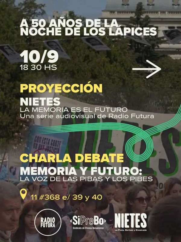 Conversatorio y proyección por la Noche de los Lápices